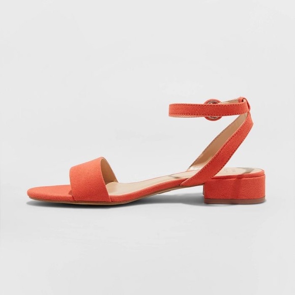 [a new day] NWT Winona Ankle Strap Sandal in Coral - Picture 2 of 3